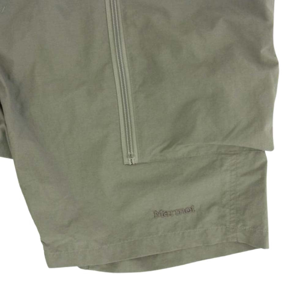 MARMOT マーモット ナイロン ショーツ ハーフパンツ カーキ系 M【中古】