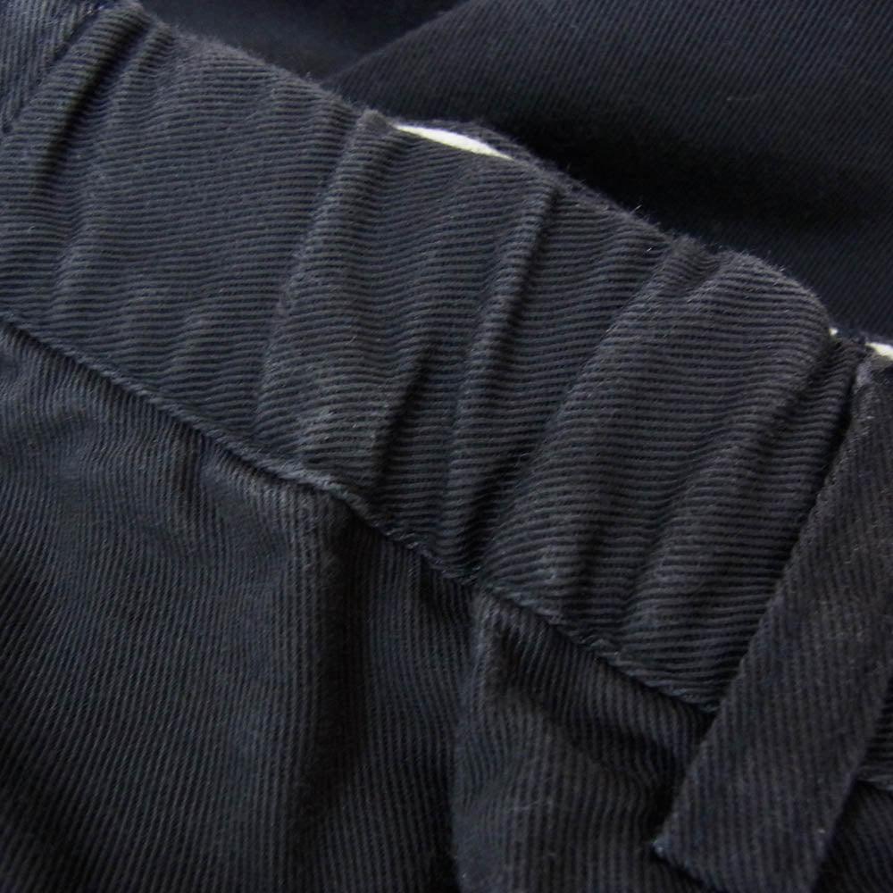 タップウォーター Cotton Chino Tuck Trousers コットン チノ トラウザー パンツ ネイビー系 34【中古】