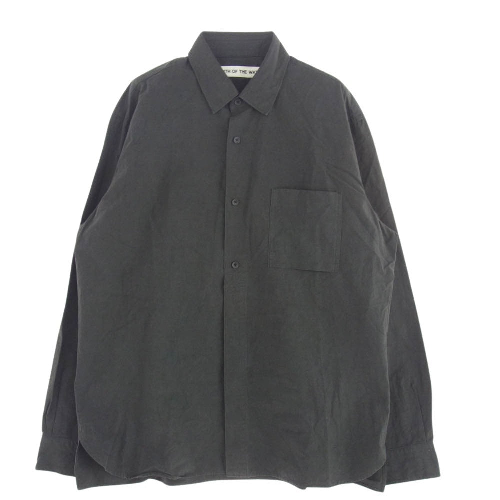 ユース オブ ザ ウォーター COTTON SHIRTS コットン 長袖 シャツ ブラック系 M【中古】