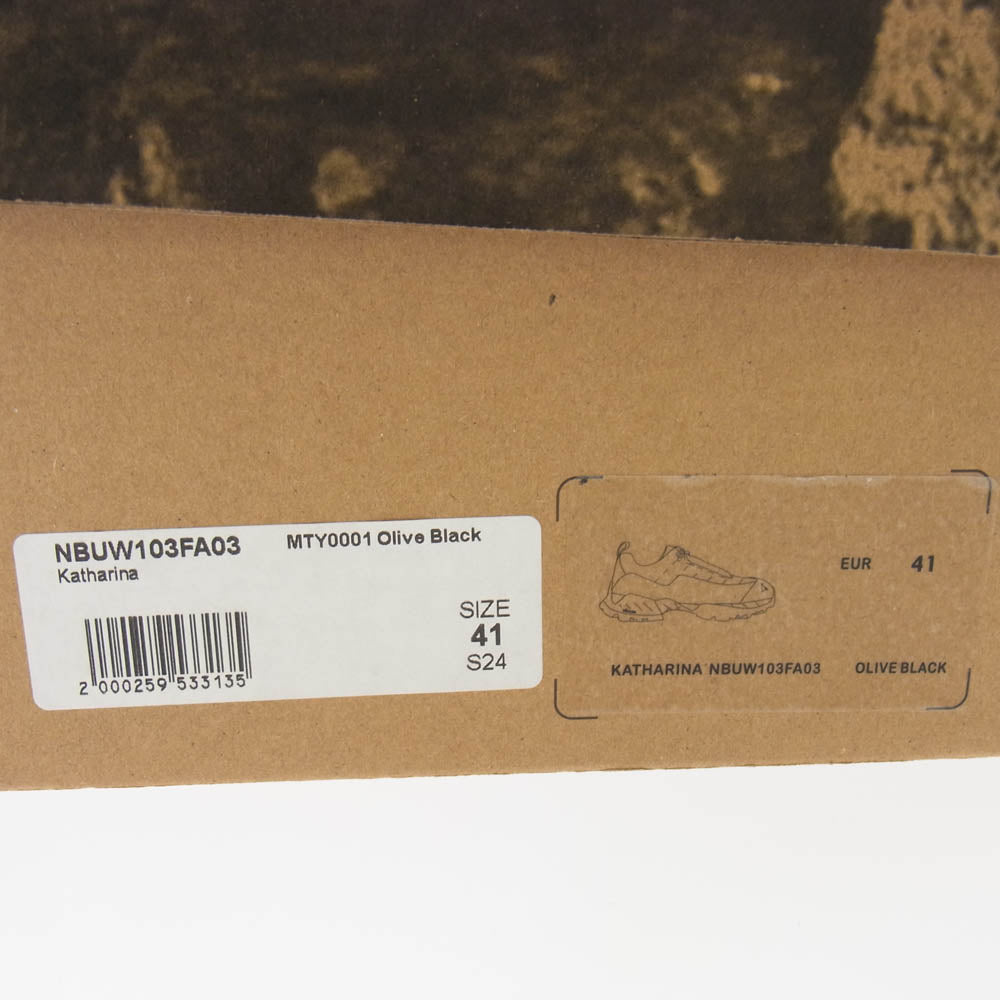 ロア NBUW103FA03 Hiking Katharina カタリーナ トレッキングシューズ スニーカー ブラック系 カーキ系 41【中古】