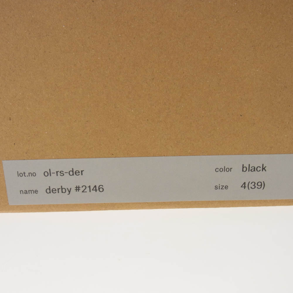 Hender Scheme エンダースキーマ ol-rs-der derby #2146 ダービー レザーシューズ ビブラムソール ブラック系 39【中古】