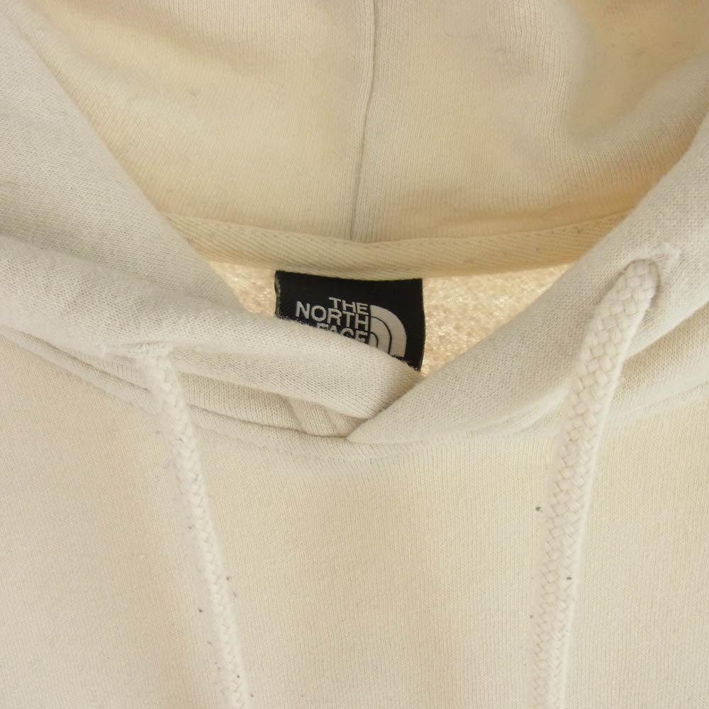 THE NORTH FACE ノースフェイス SQUARE LOGO スクエア ロゴ プルオーバー パーカー オフホワイト系 S【中古】