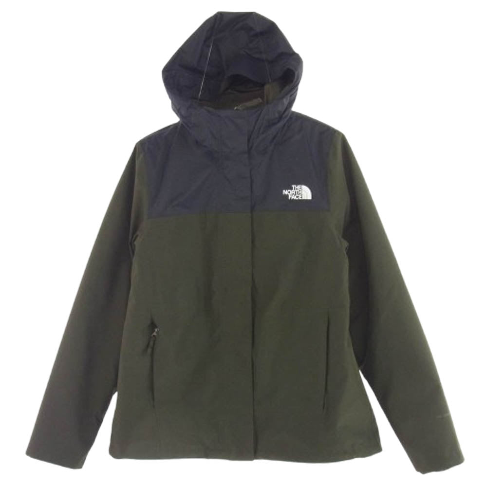 THE NORTH FACE ノースフェイス NF0A5G6N w cedar triclimate 3ウェイ ジャケット フリース マウンテン パーカー モスグリーン系 S【中古】
