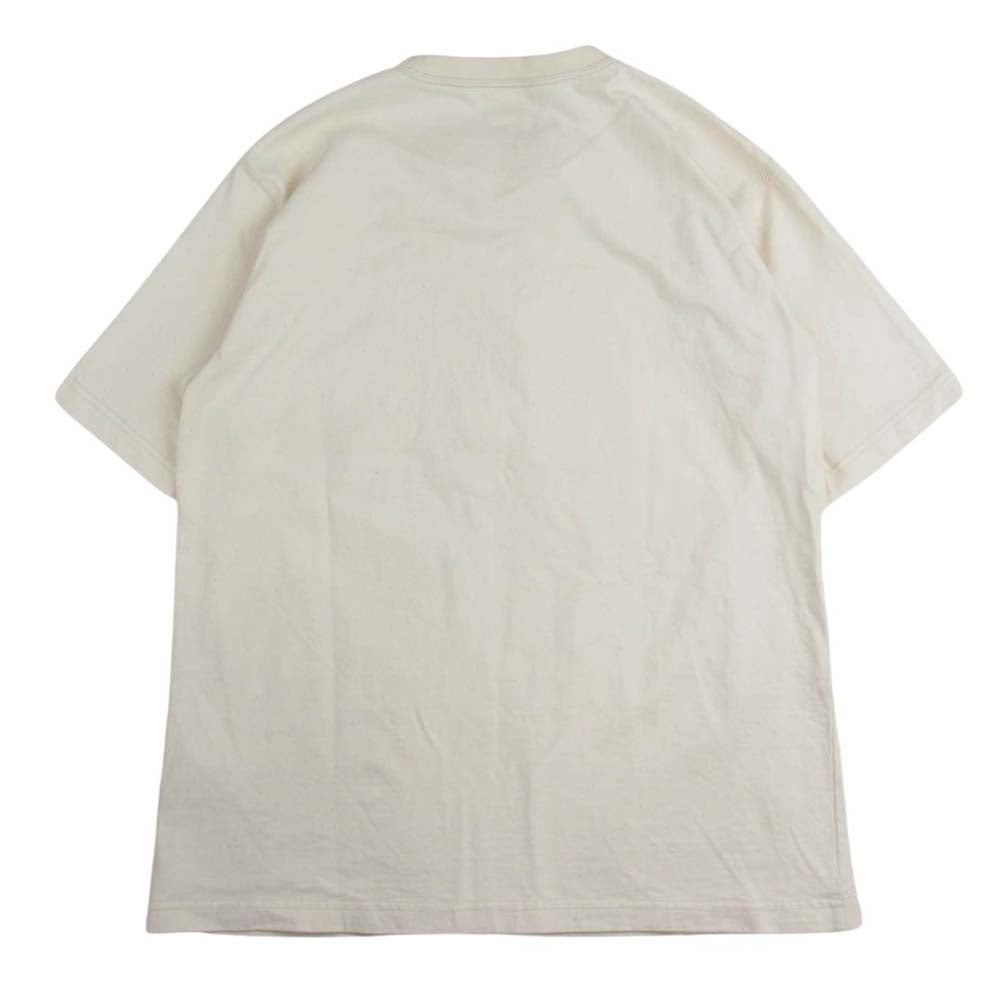 snowpeak スノーピーク TS-22SU401R Recycled Cotton Heavy T-Shirt リサイクルコットン ヘビーオンス 半袖 Tシャツ オフホワイト系 L【中古】
