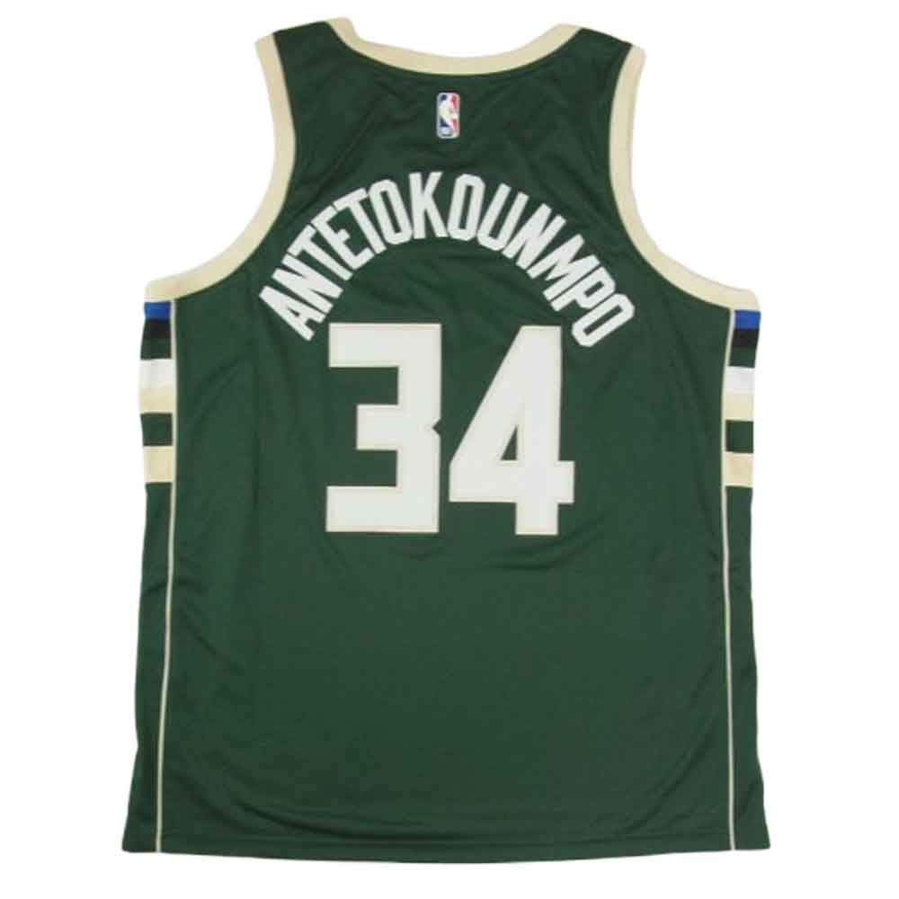 NIKE ナイキ NBA Milwaukee Bucks ミルウォーキー バックス ゲームシャツ タンクトップ グリーン系 XL【極上美品】【中古】