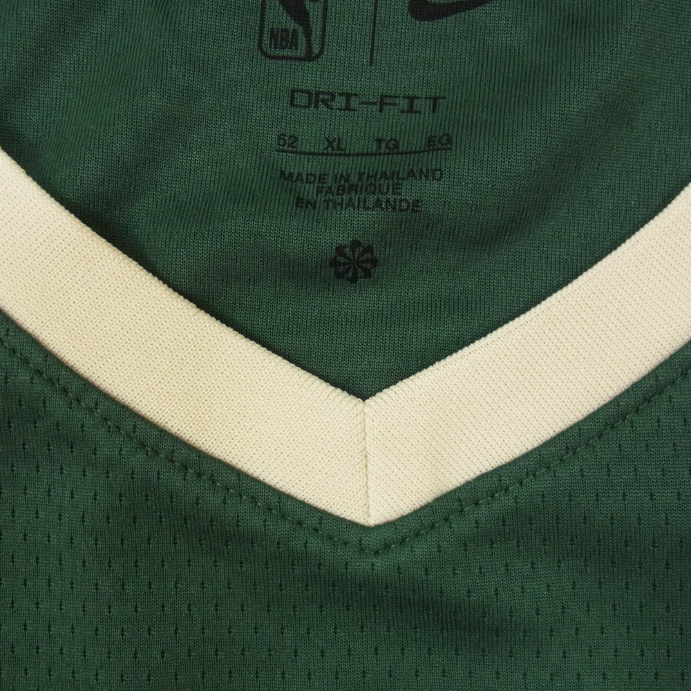 NIKE ナイキ NBA Milwaukee Bucks ミルウォーキー バックス ゲームシャツ タンクトップ グリーン系 XL【極上美品】【中古】