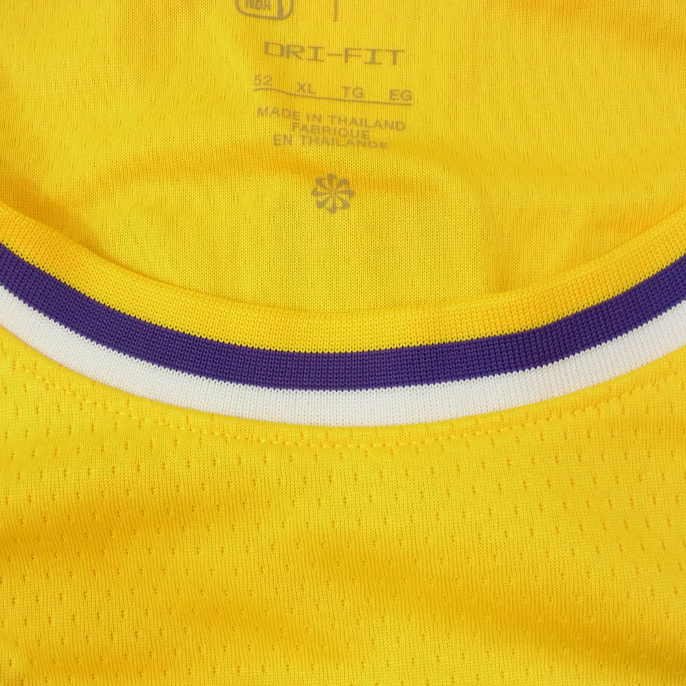 NIKE ナイキ NBA Los Angeles Lakers ロサンゼルス レイカーズ ゲームシャツ タンクトップ イエロー系 XL【極上美品】【中古】