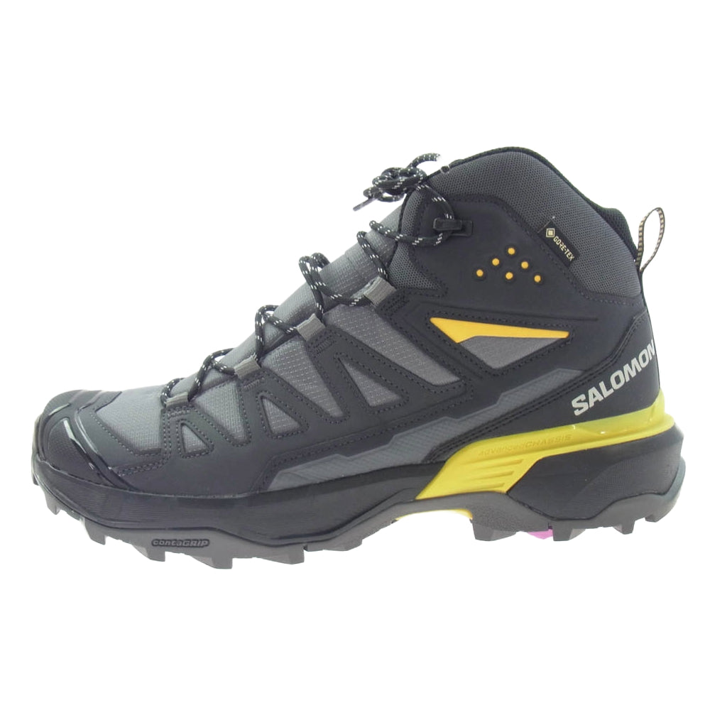 salomon サロモン 253322 ULTRA 360 MID GORE-TEX ウルトラ ミッド ゴアテックス トレッキング スニーカー グレー系 ブラック系 28cm【美品】【中古】