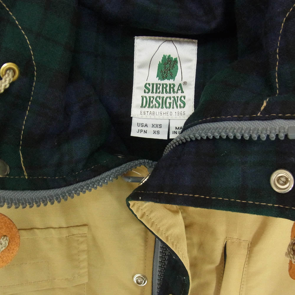 SIERRA DESIGNS シエラデザイン 8080 × PENDLETON ペンドルトン USA製 60/40 マウンテンパーカー ジャケット ブラウン系 XS【中古】