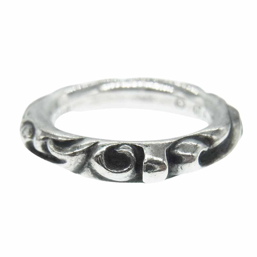 CHROME HEARTS クロムハーツ（原本無） SCRL BAND スクロールバンド シルバー リング シルバー系 16.5号【中古】