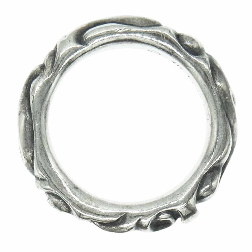 CHROME HEARTS クロムハーツ（原本無） SCRL BAND スクロールバンド シルバー リング シルバー系 16.5号【中古】