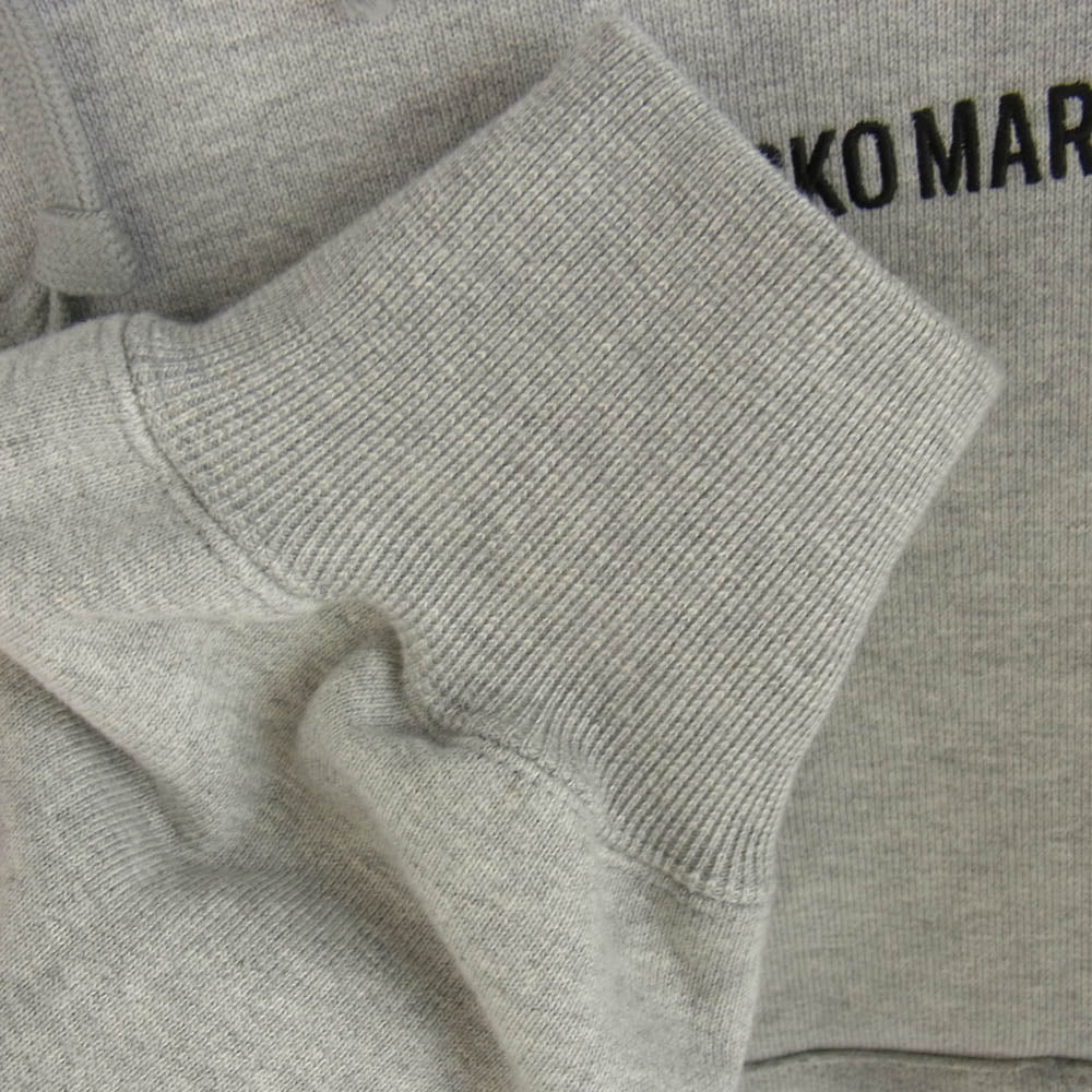 WACKO MARIA ワコマリア 25SS 25SSE-WMC-SS02 HEAVY WEIGHT PULLOVER HOODED SWEAT SHIRT ロゴ 刺? ヘビー ウェイト パーカー グレー グレー系 M【中古】