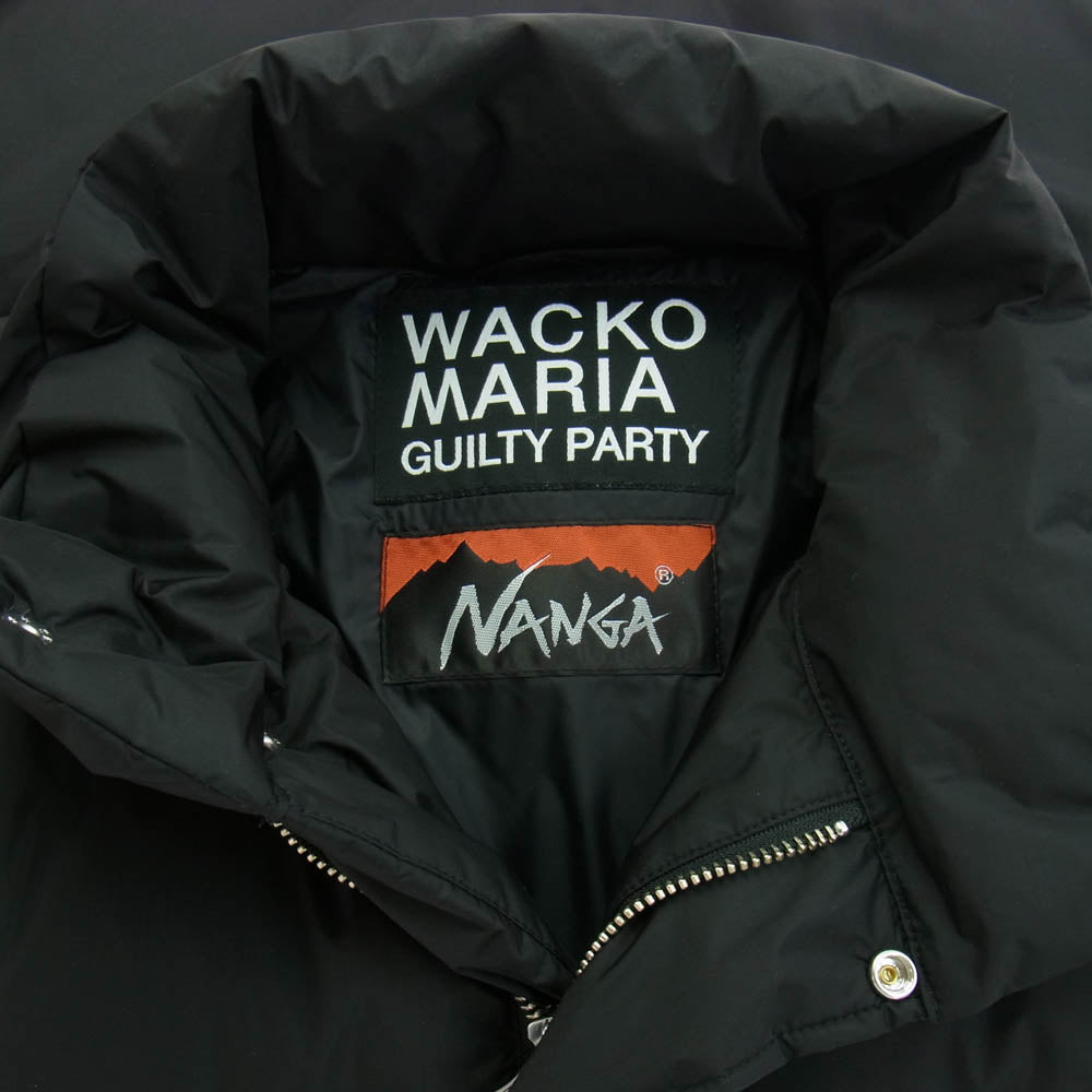 WACKO MARIA ワコマリア 23AW 23FW-WMO-NA04 NANGA DOWN JACKET ダウンジャケット ブラック系 M【中古】