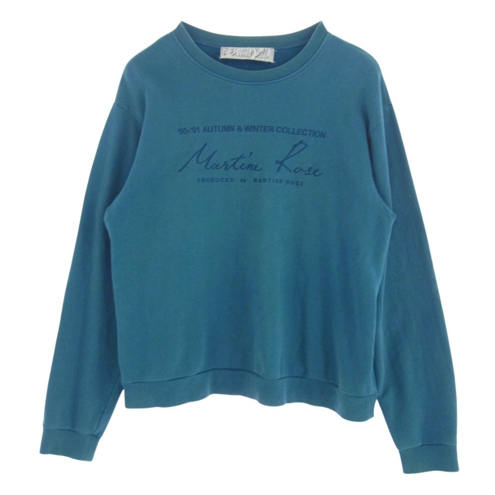 MARTIN ROSE マーティンローズ クラシック クルー スウェット シャツ グリーン系 青みがかった緑色 L【中古】