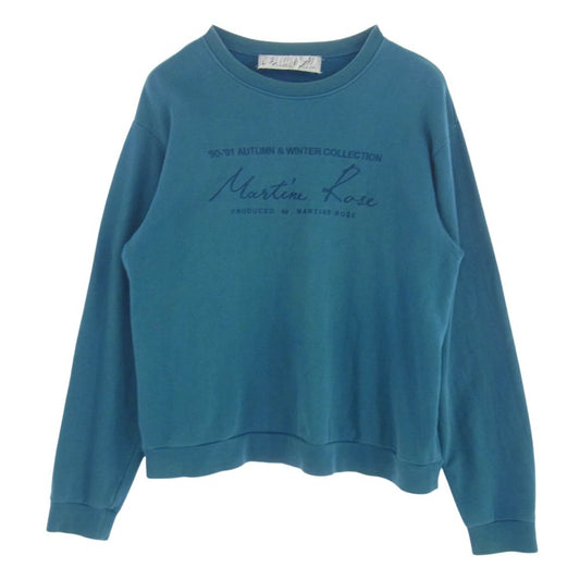 MARTIN ROSE マーティンローズ クラシック クルー スウェット シャツ グリーン系 青みがかった緑色 L【中古】
