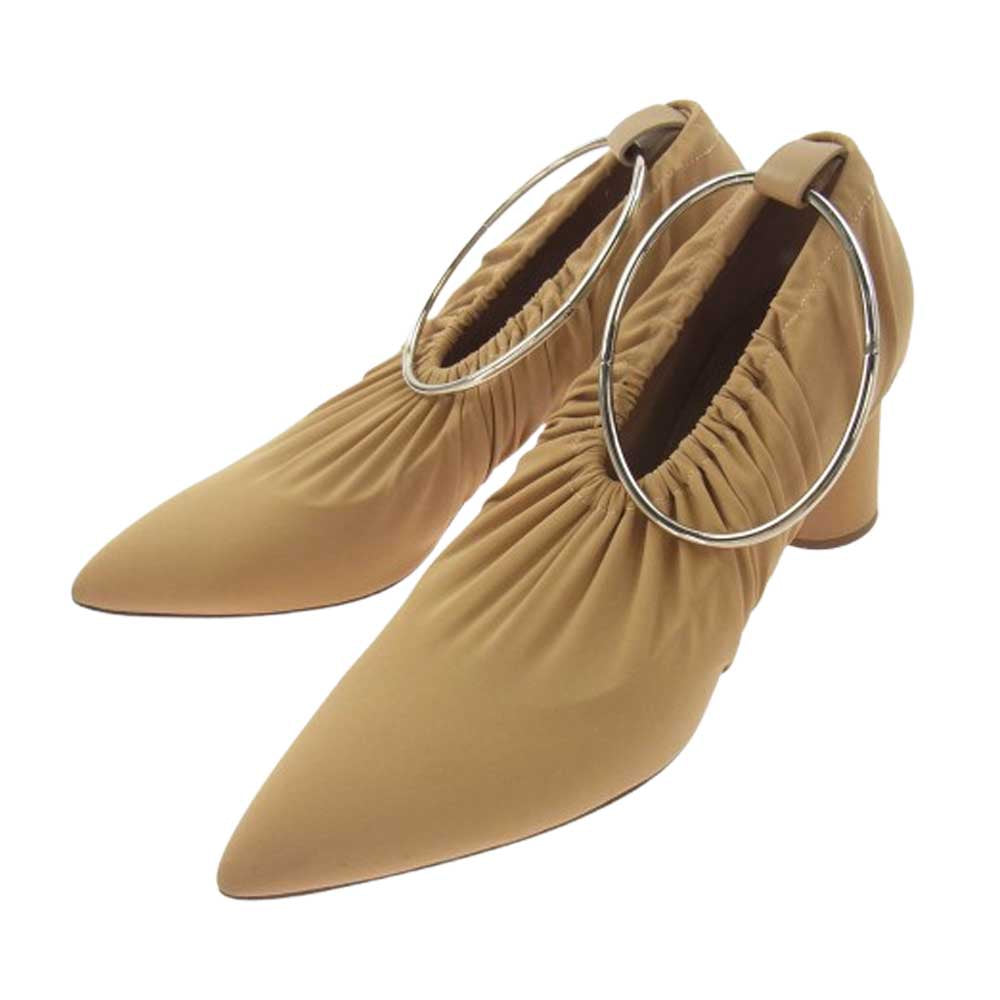 JIL SANDER ジルサンダー アンクレット ヒール パンプス ベージュ系 37【中古】