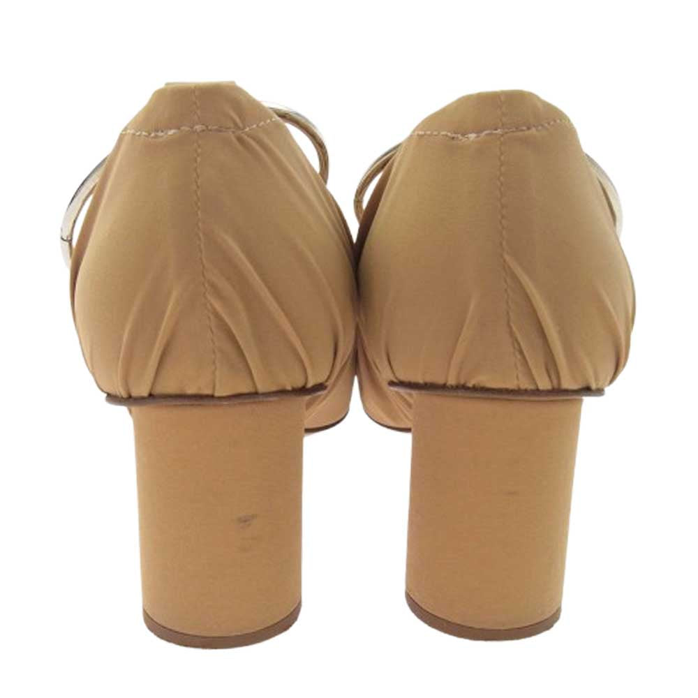 JIL SANDER ジルサンダー アンクレット ヒール パンプス ベージュ系 37【中古】