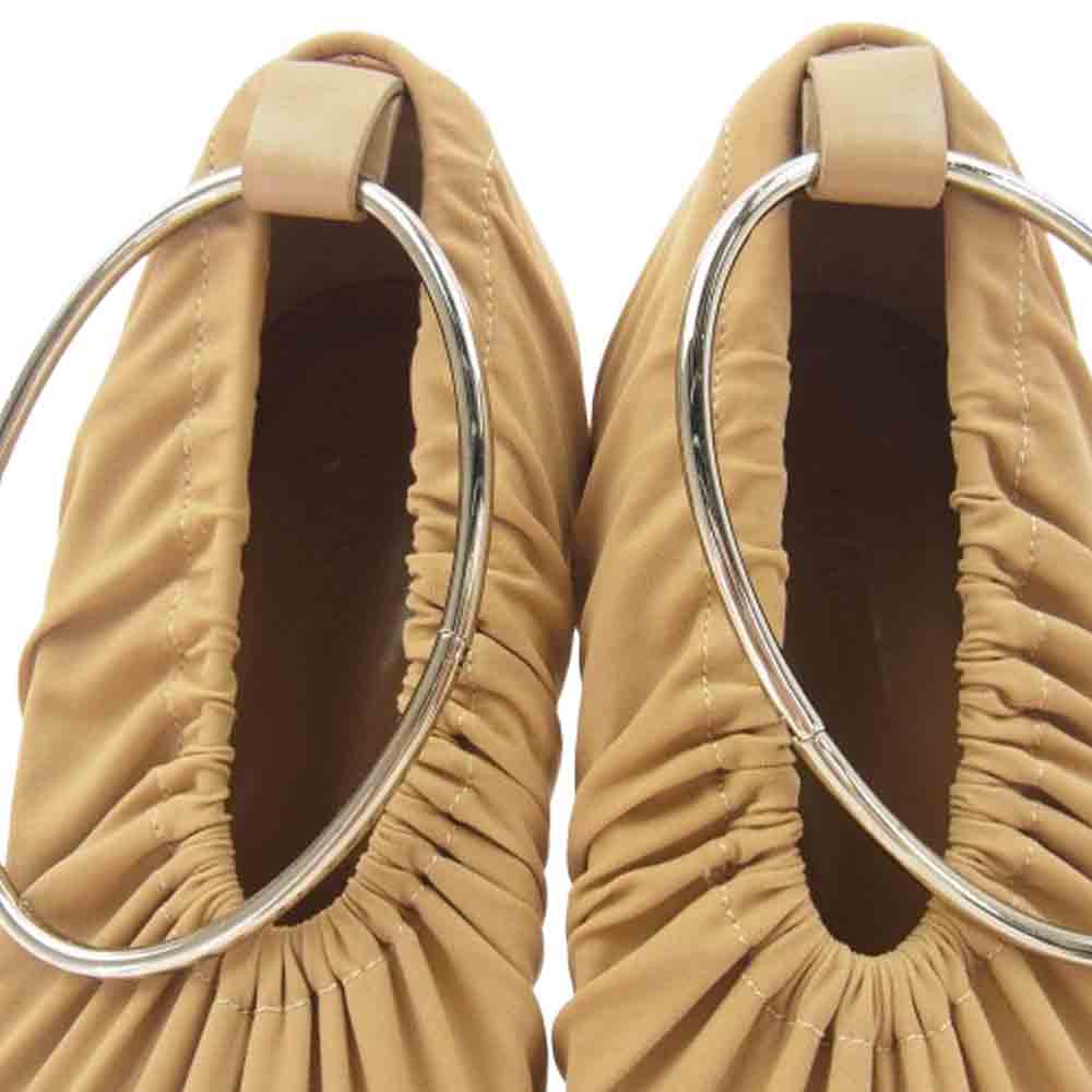 JIL SANDER ジルサンダー アンクレット ヒール パンプス ベージュ系 37【中古】