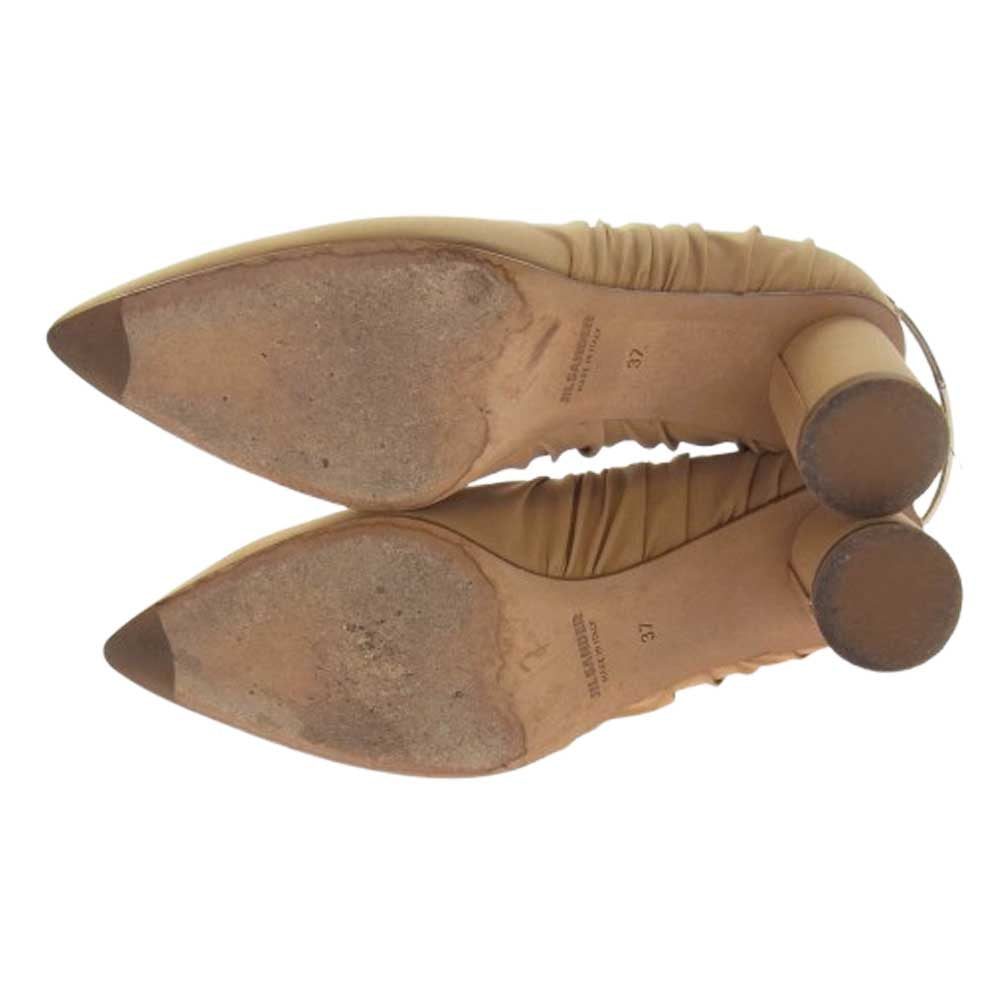 JIL SANDER ジルサンダー アンクレット ヒール パンプス ベージュ系 37【中古】
