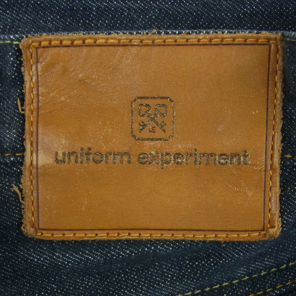 uniform experiment ユニフォームエクスペリメント UE-100033 セルビッチ ストレート デニム パンツ 赤耳 インディゴブルー系 1【中古】