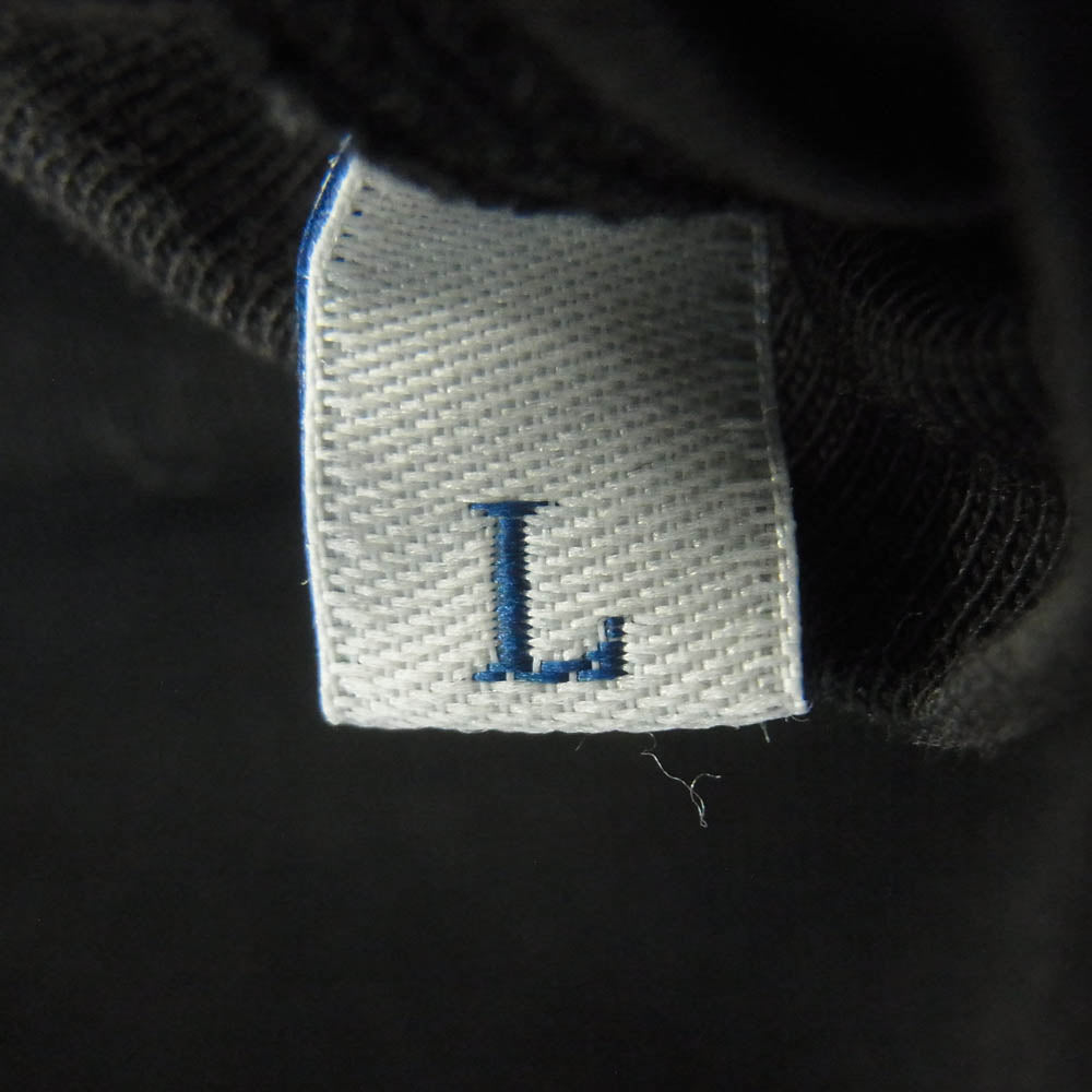 MONCLER モンクレール H10918D00005 T-SHIRT MANICA LUNGA ロゴプリント 長袖 Tシャツ ロンT トルコ製 ブラック系 L【中古】