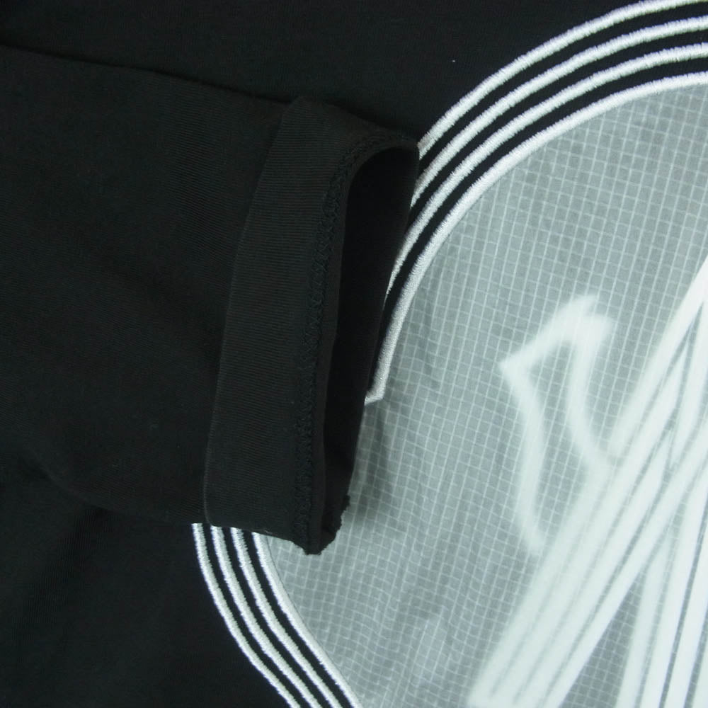 MONCLER モンクレール H10918D00005 T-SHIRT MANICA LUNGA ロゴプリント 長袖 Tシャツ ロンT トルコ製 ブラック系 L【中古】