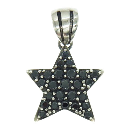 Justin Davis ジャスティンデイビス SPJ150 VIVA SUPER STAR ビバ スーパースター ペンダントトップ ブラック系 シルバー系【中古】