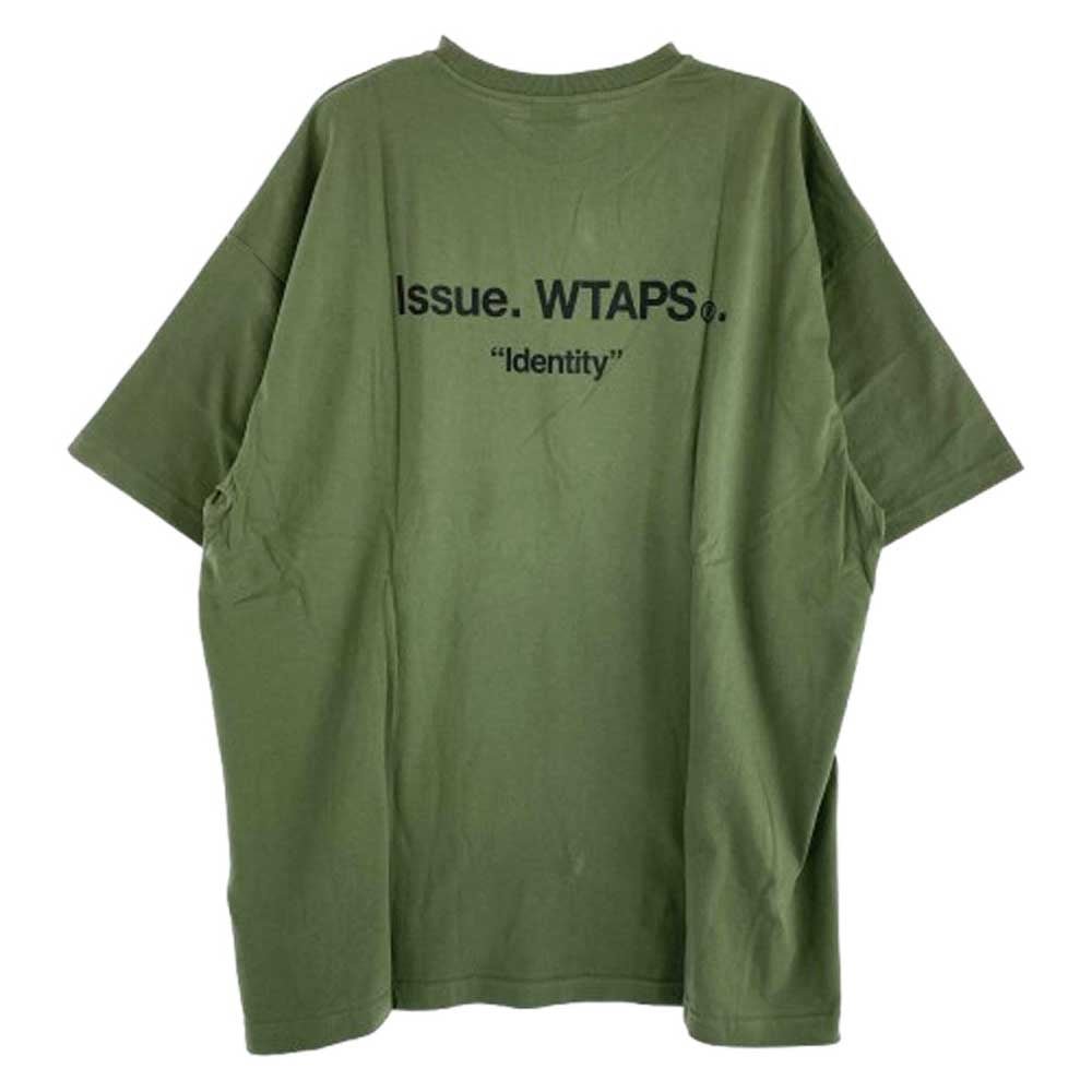 WTAPS ダブルタップス 22SS 221ATDT-STM07S IDENTITY アイデンティティー クルーネック 半袖 Tシャツ カーキ オリーブ 04【美品】【中古】