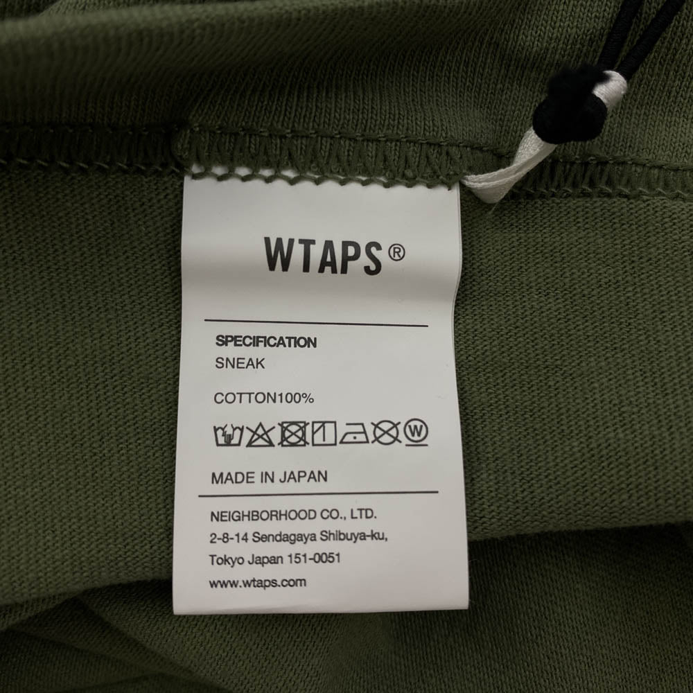 WTAPS ダブルタップス 22SS 221ATDT-STM07S IDENTITY アイデンティティー クルーネック 半袖 Tシャツ カーキ オリーブ 04【美品】【中古】