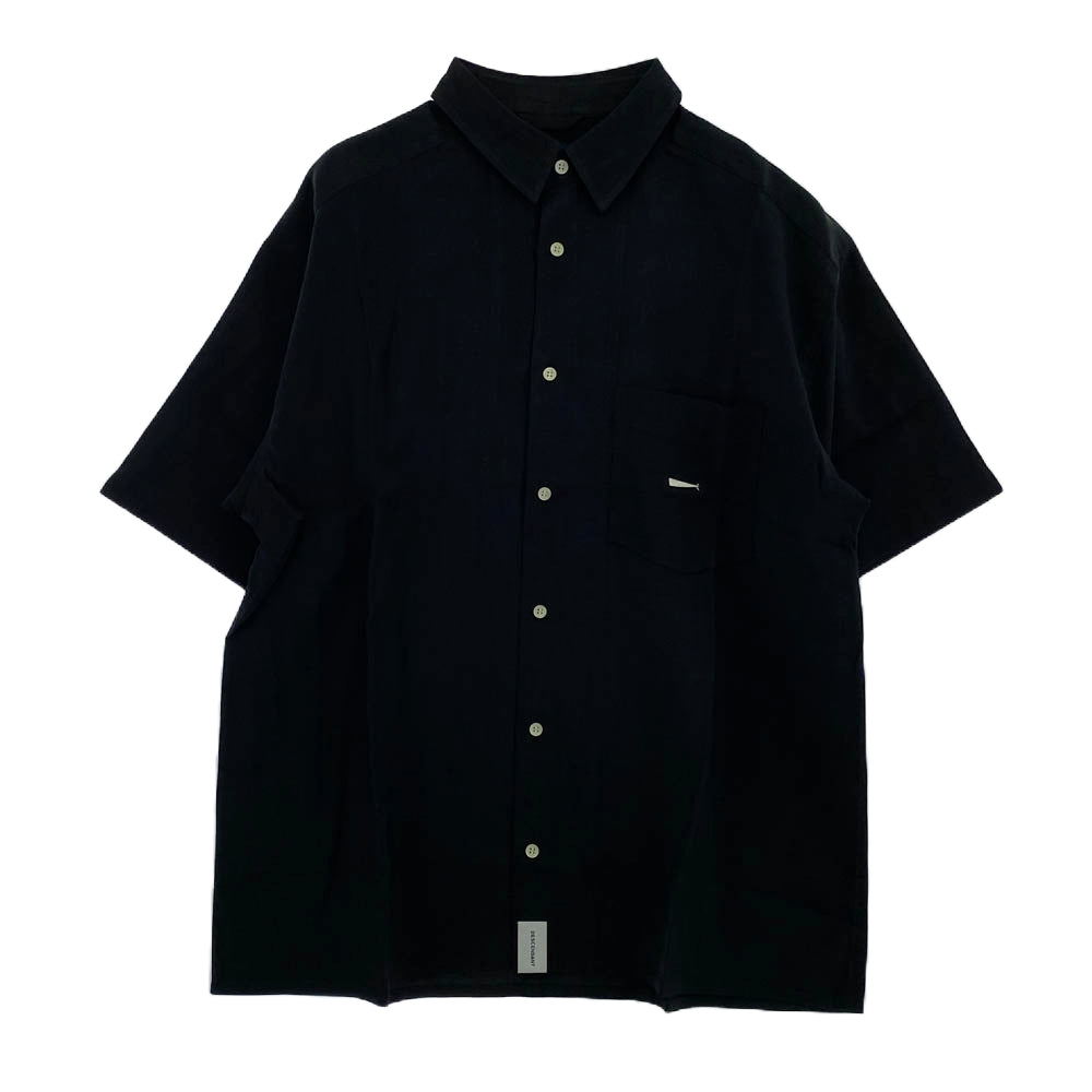 DESCENDANT ディセンダント 22SS 221TQDS-SHM04 RAYON S/S SHIRT STANDARD レーヨン 半袖 シャツ スタンダード ブラック系 2【中古】