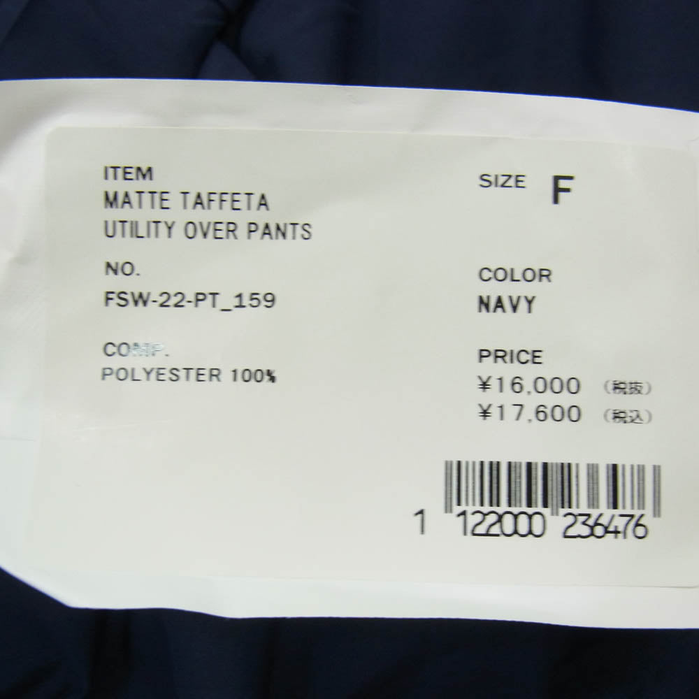 FreshService フレッシュサービス FSW-22-PT CORPORATE EASY PANTS コーポレート イージー パンツ ネイビー系 F【中古】