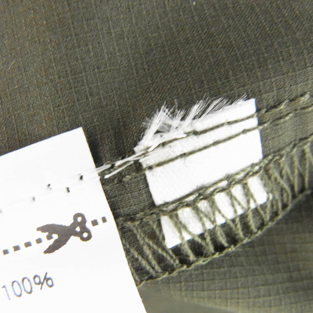 WIND AND SEA ウィンダンシー WDS-SH-08 MILITARY SHIRT バックロゴ刺繍 ミリタリー 半袖 シャツ カーキ系 XL【中古】