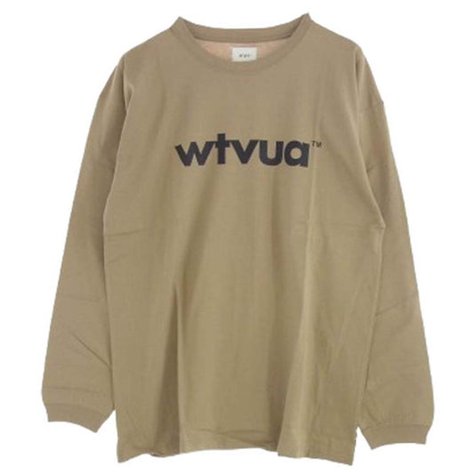 WTAPS ダブルタップス 21SS 211ATDT-LT01S WTVUA L/S TEE 長袖 Tシャツ ベージュ ベージュ系 04【極上美品】【中古】