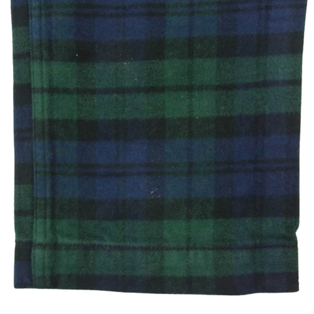 WTAPS ダブルタップス 192WVDT-PTM04 JUNGLE SKINNY 2 TROUSERS コットン タータンチェック カーゴパンツ ネイビー系 X01【中古】