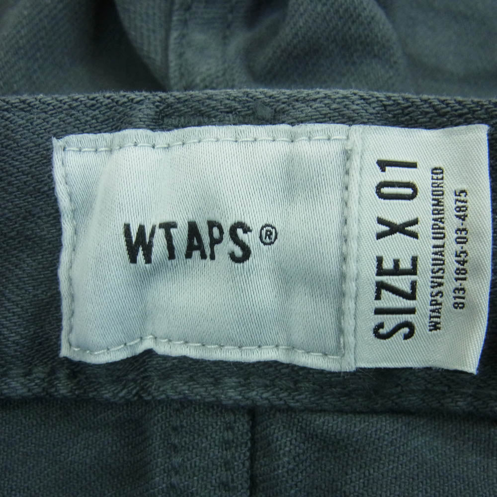 WTAPS ダブルタップス 19SS 191TQDT-PTM03 BLUES VERY SKINNY WASHED TROUSERS COTTON DENIM ブルース ベリー スキニー トラウザーズ コットン デニム パンツ グレー系 01【美品】【中古】