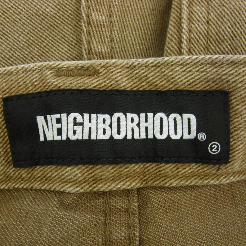 NEIGHBORHOOD ネイバーフッド 20AW 202SPNH-PTM03 BAGGY C-PT バギー テーパード デニムパンツ BEIGE S【美品】【中古】