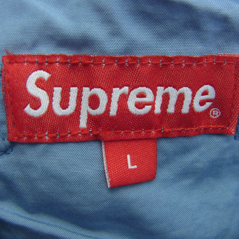 Supreme シュプリーム 21SS Mesh Pocket Cargo Jacket メッシュポケット付き ナイロン ジャケット ライトブルー系 L【美品】【中古】