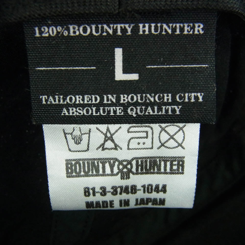 BOUNTY HUNTER バウンティーハンター 総柄 バケットハット 帽子 ブラック系 L【中古】
