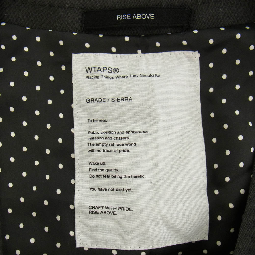 WTAPS ダブルタップス 101LTDT-JKM03 ドット柄 ベスト ブラック ブラック系【中古】