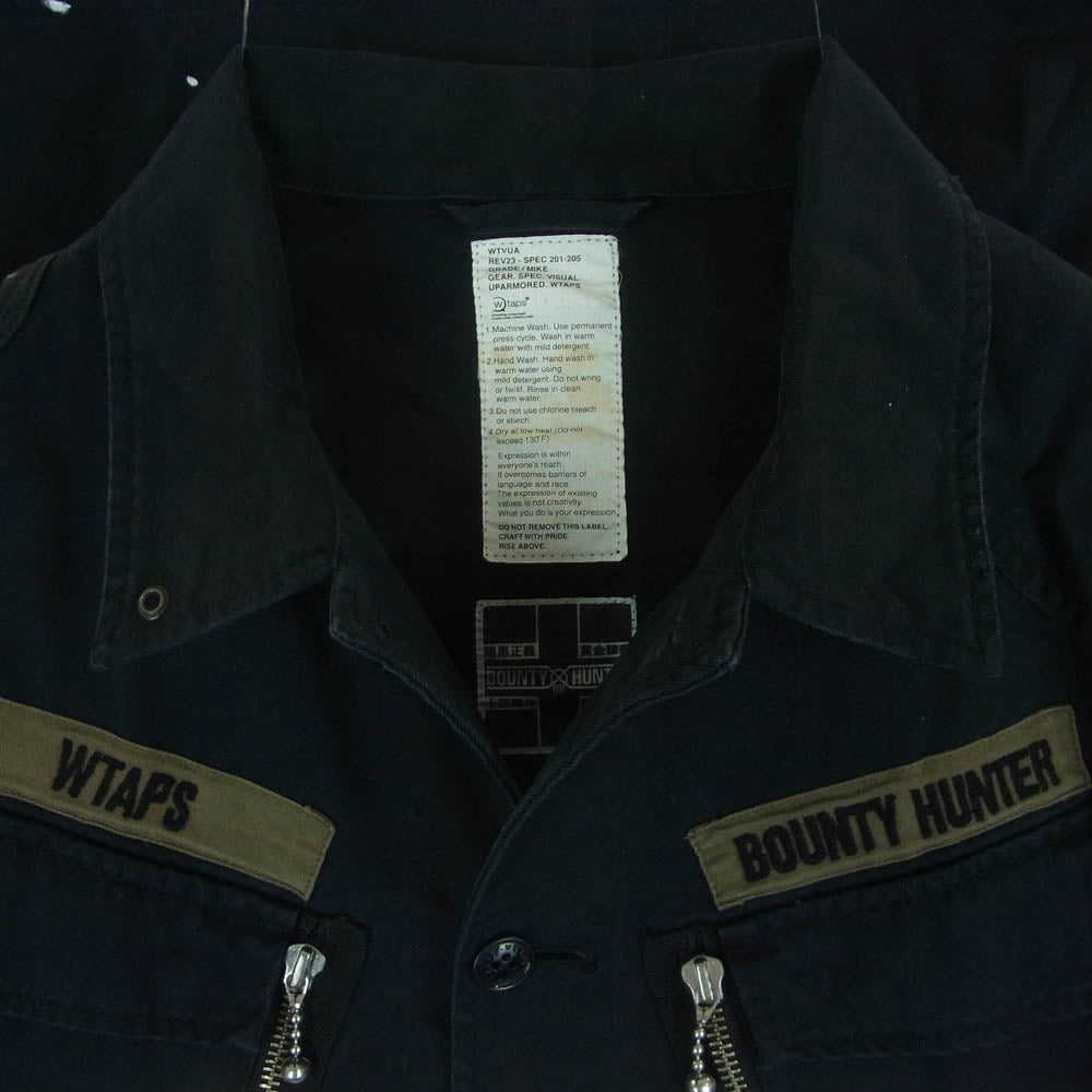 WTAPS ダブルタップス 08AW TSBHD-SH-M02 13周年記念 BOUNTY HUNTER JUNGLE LS ジャングル ジャケット ブラック系 サイズ表記なし【中古】