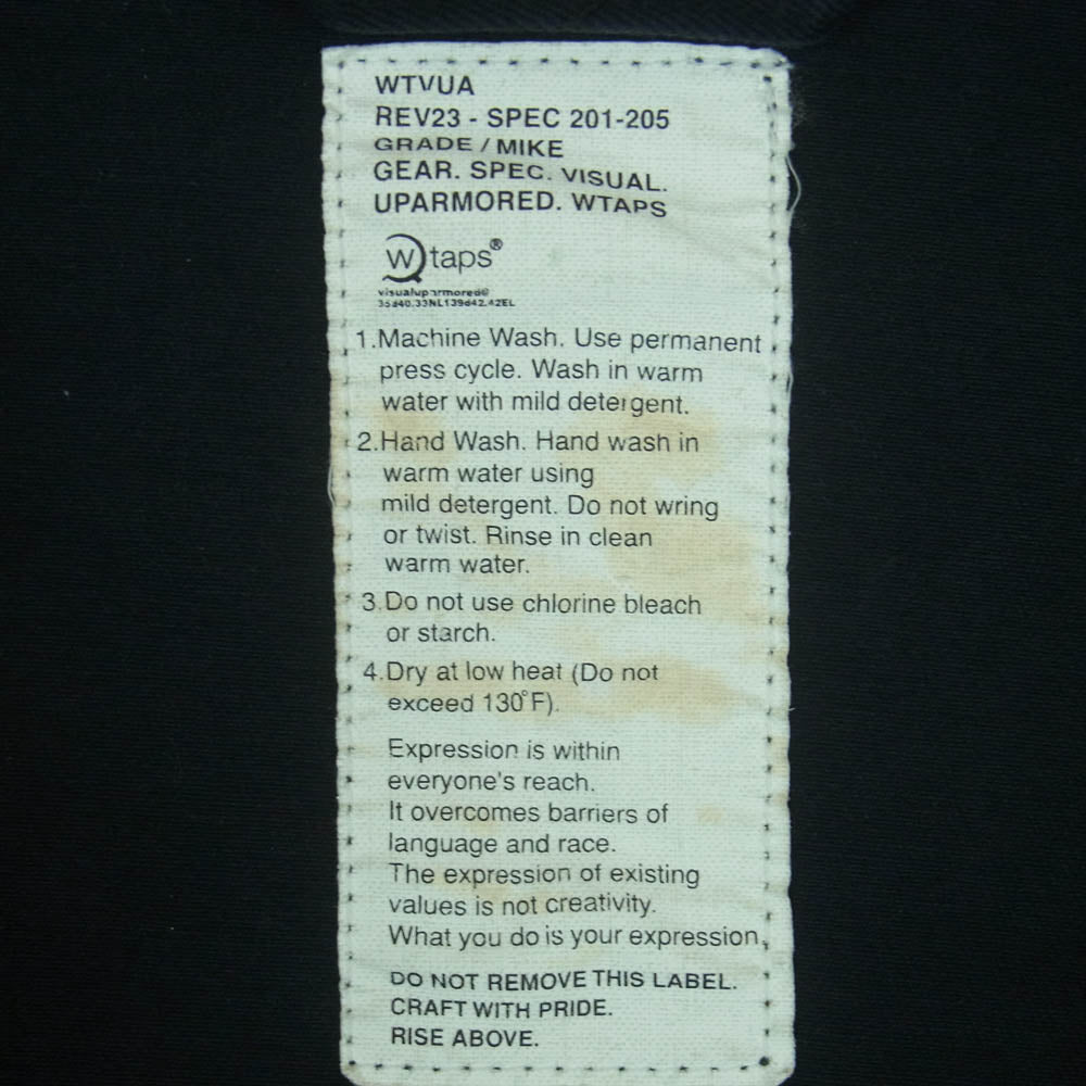 WTAPS ダブルタップス 08AW TSBHD-SH-M02 13周年記念 BOUNTY HUNTER JUNGLE LS ジャングル ジャケット ブラック系 サイズ表記なし【中古】