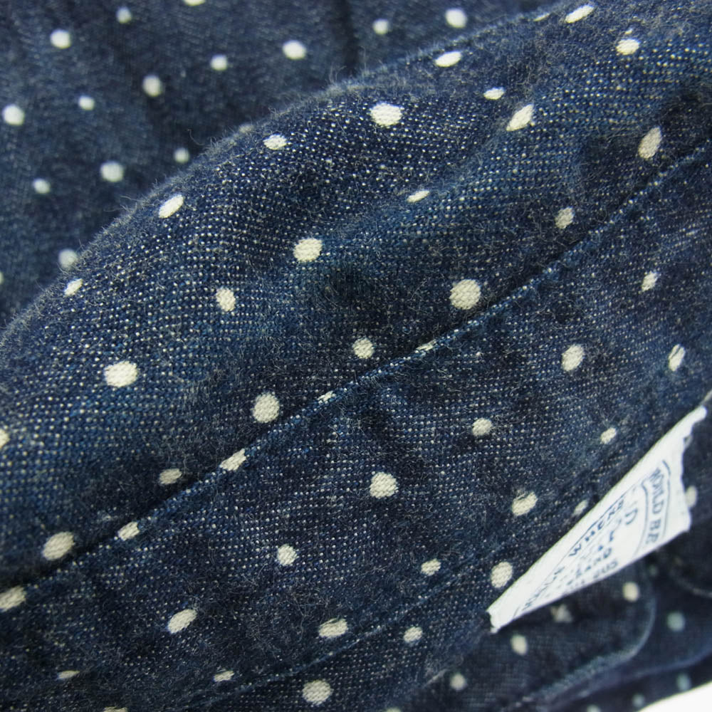 WTAPS ダブルタップス 14AW 142LTDT-SHM01 ERNEST L/S 01 SHIRTS ドット柄 デニム シャツ インディゴブルー系 M【中古】