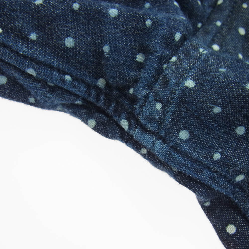 WTAPS ダブルタップス 14AW 142LTDT-SHM01 ERNEST L/S 01 SHIRTS ドット柄 デニム シャツ インディゴブルー系 M【中古】