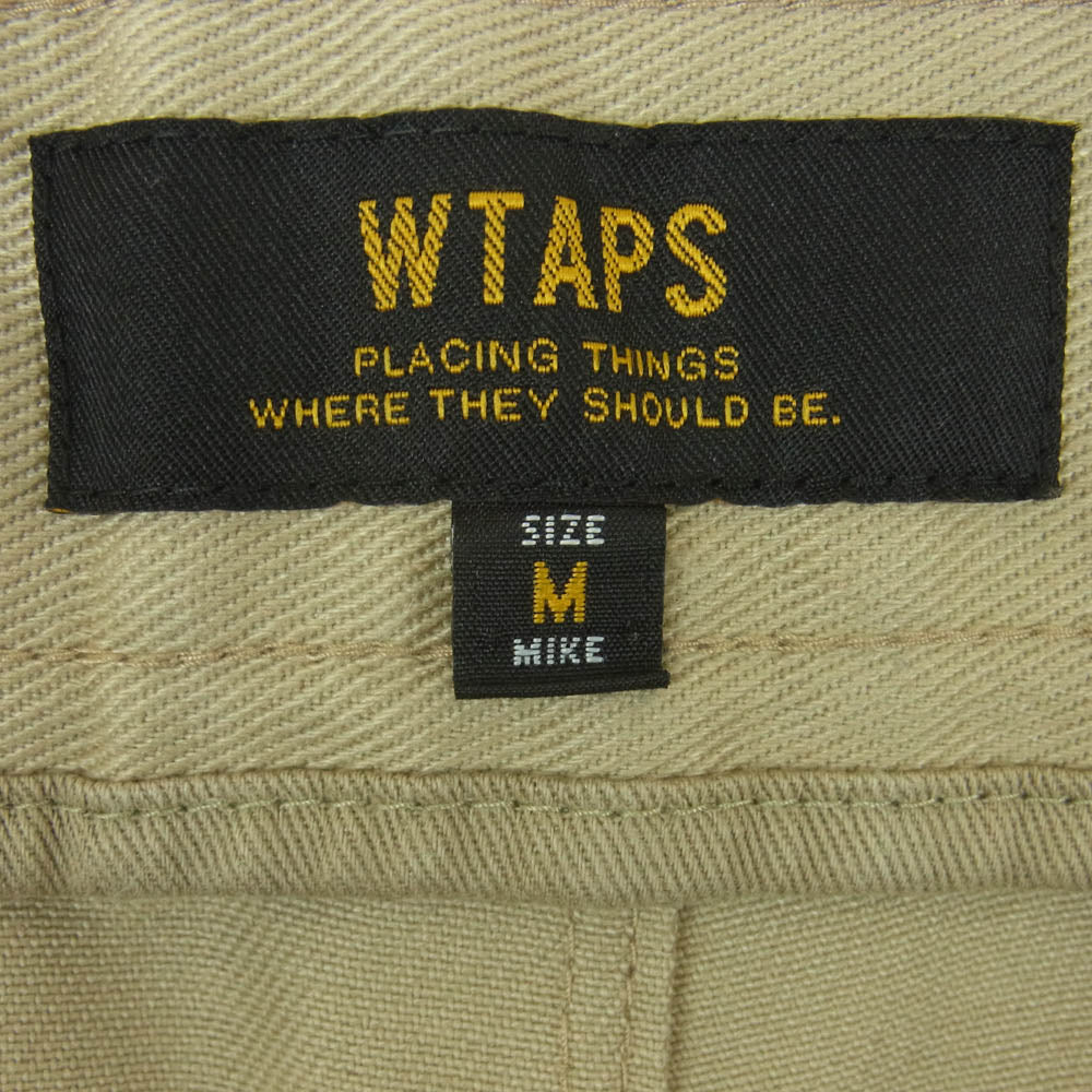 WTAPS ダブルタップス 142LTDT-PTM03 COPO DRILL ワーク パンツ チノパン ポリエステル コットン 日本製 ベージュ系 M【中古】