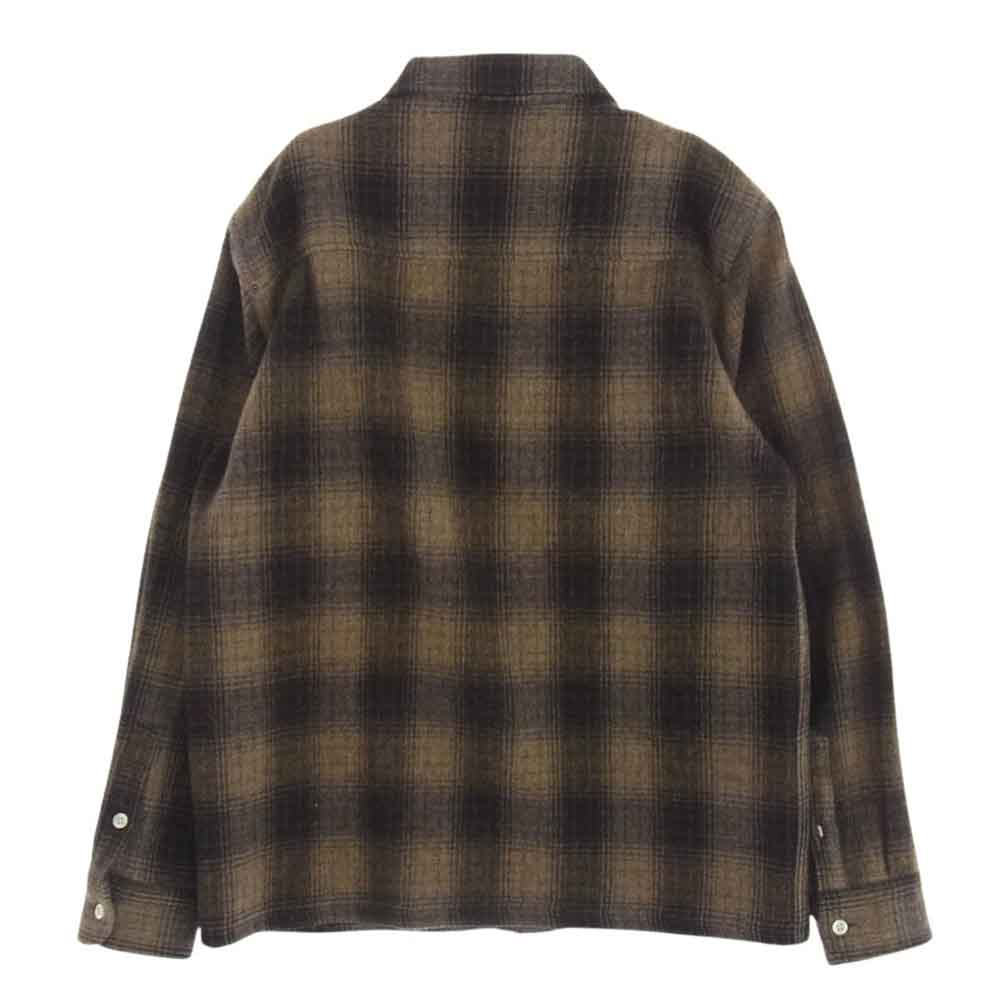 WTAPS ダブルタップス 2007/2ND GWDT-SH-M02 TWO TONE UNION L/S SHIRT ツートーン ユニオン 長袖 チェック シャツ ブラウン系 M【中古】