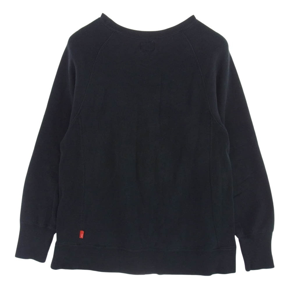 WTAPS ダブルタップス 16AW 162ATDT-CSM06 DESIGN CREW NECK ロゴプリント クルーネックスウェットトレーナー ブラック系 M【中古】