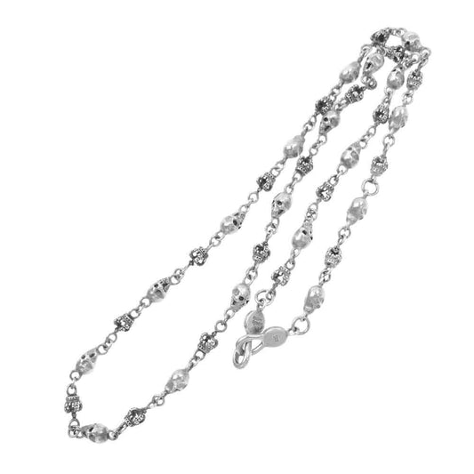 Justin Davis ジャスティンデイビス 販売証明書付属 SNJ126 SKULL DIVINE CHAIN スカルディバイン クラウン チェーン ネックレス 50cm シルバー系【中古】