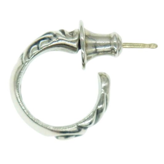 LEONARD KAMHOUT レナードカムホート 販売証明書付属 レイヴン オスプレイ フープ イヤリング ピアス シルバー系【中古】