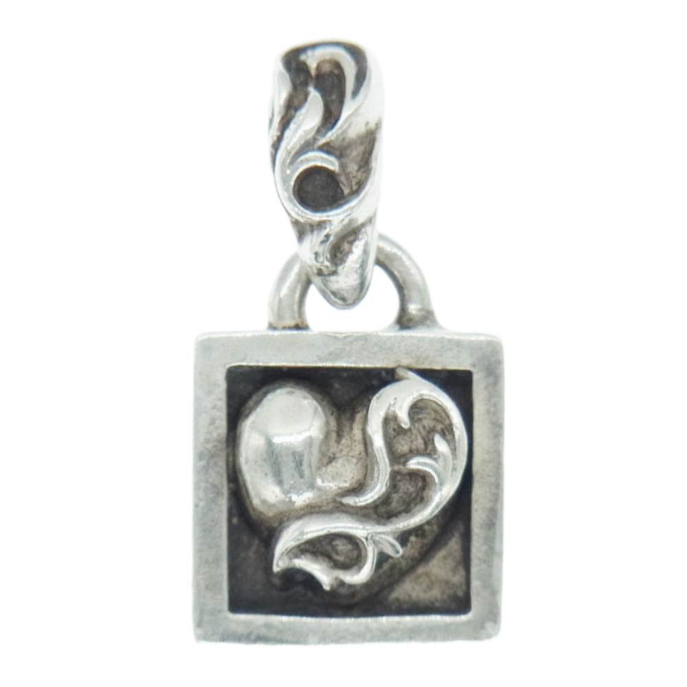 CHROME HEARTS クロムハーツ（原本無） FRAMED HEART フレームド ハート チャーム ペンダントトップ シルバー系【中古】