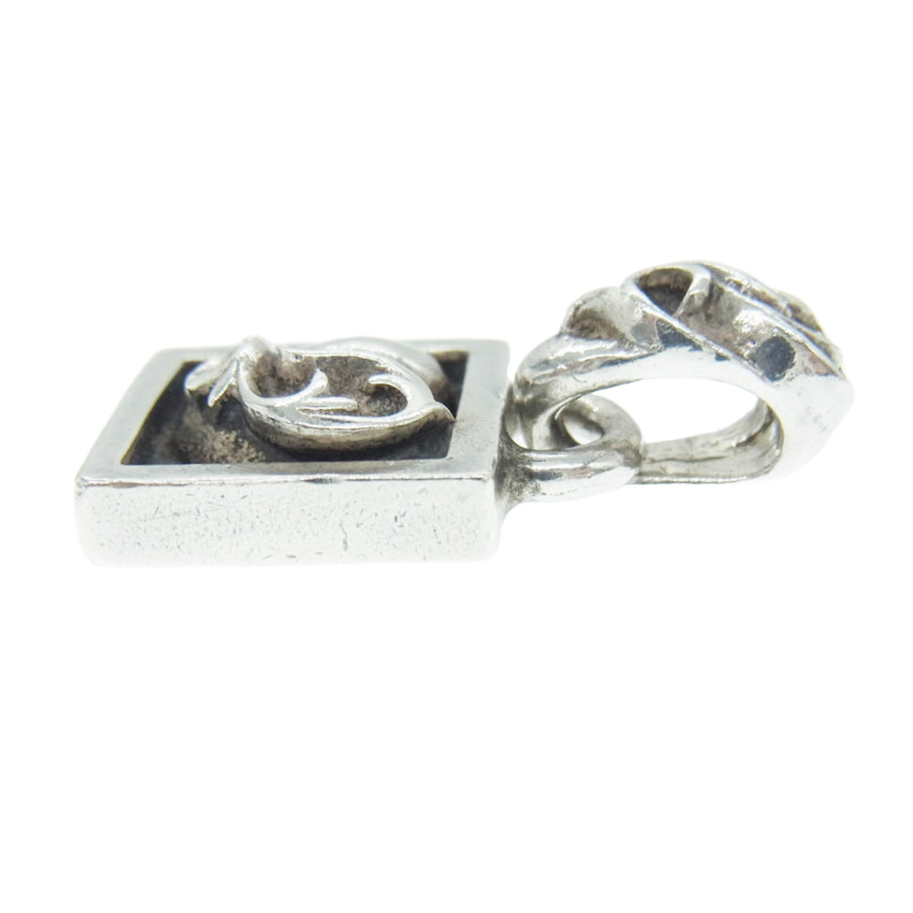 CHROME HEARTS クロムハーツ（原本無） FRAMED HEART フレームド ハート チャーム ペンダントトップ シルバー系【中古】